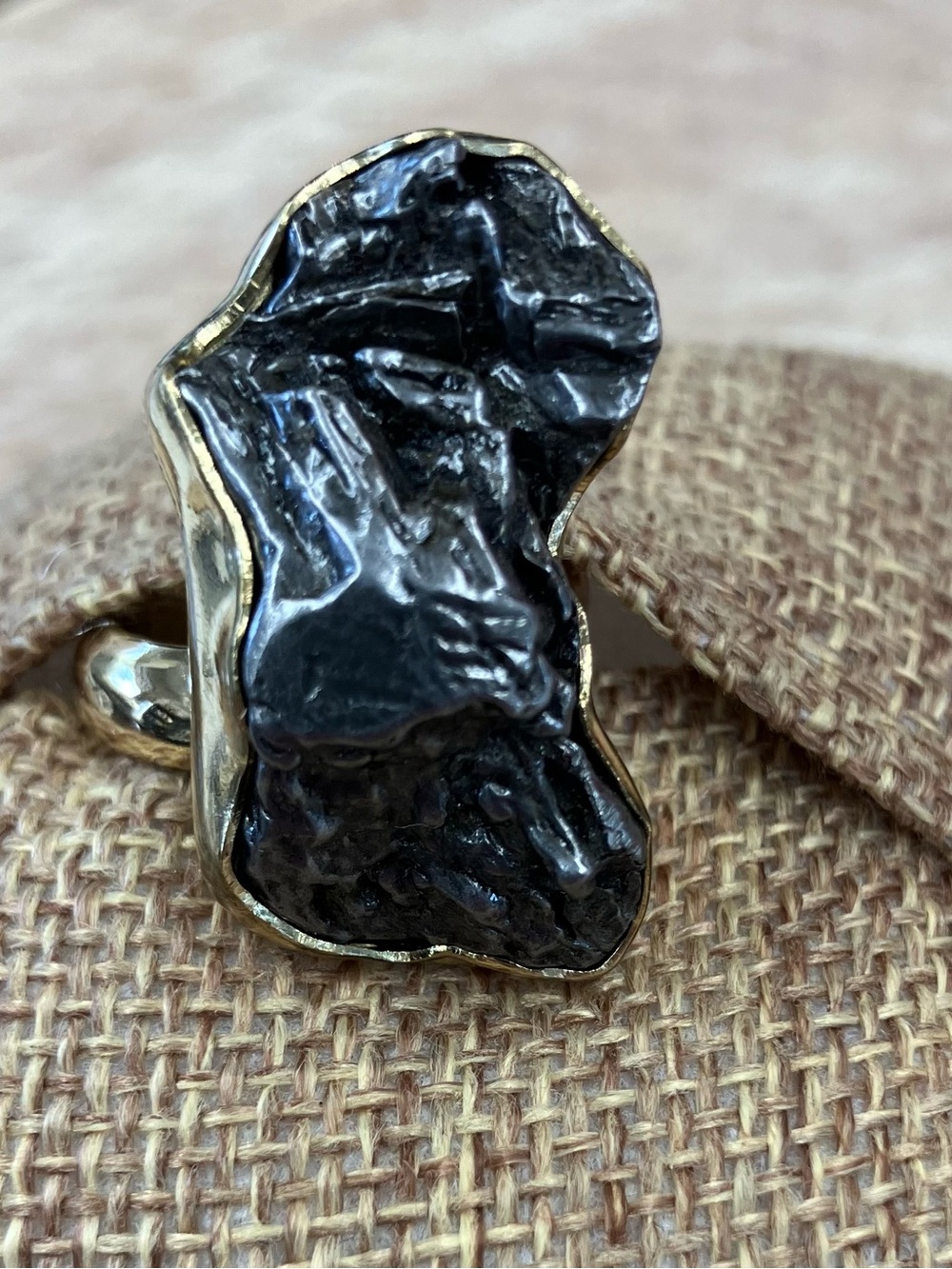 NWT Charles Albert Alchemia Adjustable Large Meteorite ring